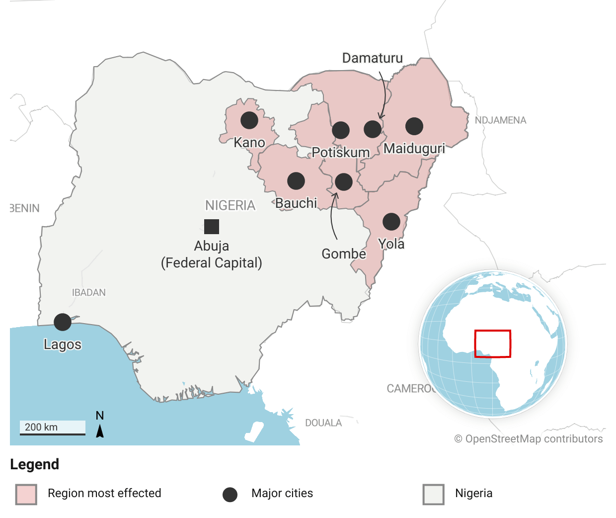 Boko Haram Attacks Map