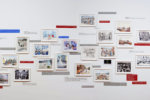 Tiffany Chung, flotsam and jetsam, 28 watercolor/ink/acrylic paintings; texts etched on 40 Plexiglas plates; two single-channel
digital videos (colour, sound), M+, Hong Kong. Brown Family Annual Acquisition Fund, 2016.  © Tiffany Chung. [The paintings are part of Chung's Vietnam Exodus History Learning project; this iteration was carried out in collaboration with Hồ Hưng, Lê Nam Đy, Nguyễn Kim Tố Lan, Nguyễn Văn Đủ]